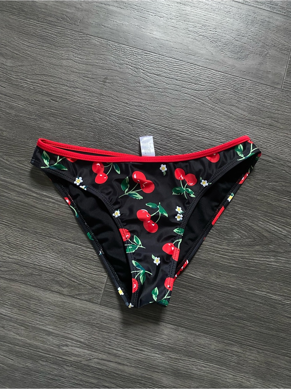 Cider Black Cherry Print Bikini Bottom